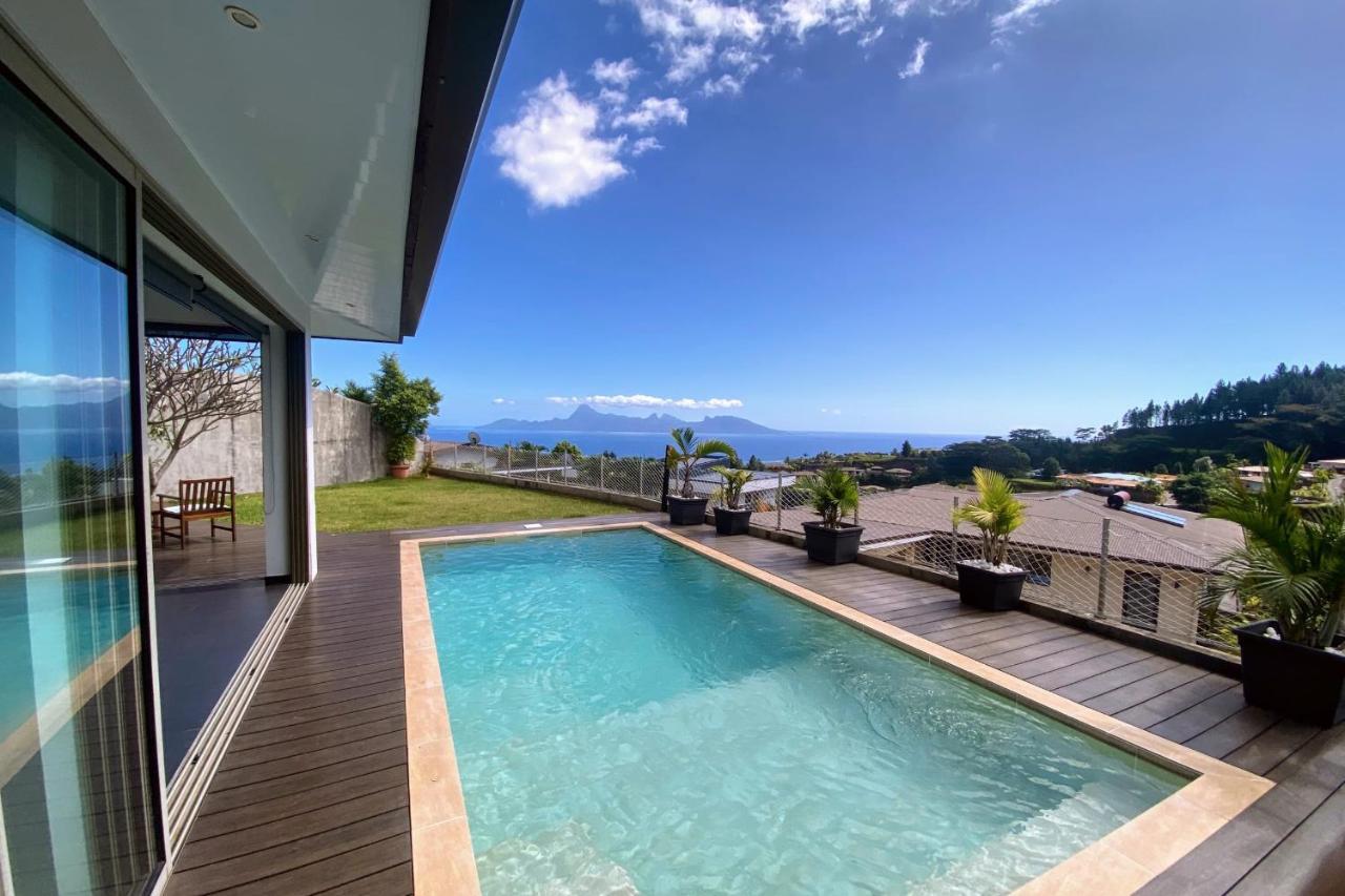 Villa Tiki Wonderfull Sea View Punaauia  Eksteriør billede